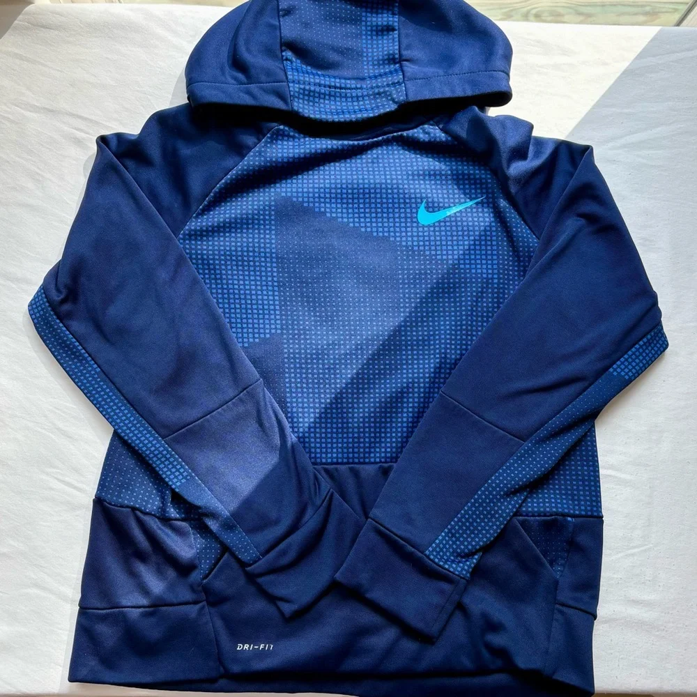 Nike Youth XL Blue Dri-FIT Hoodie - Picture 1 of 4